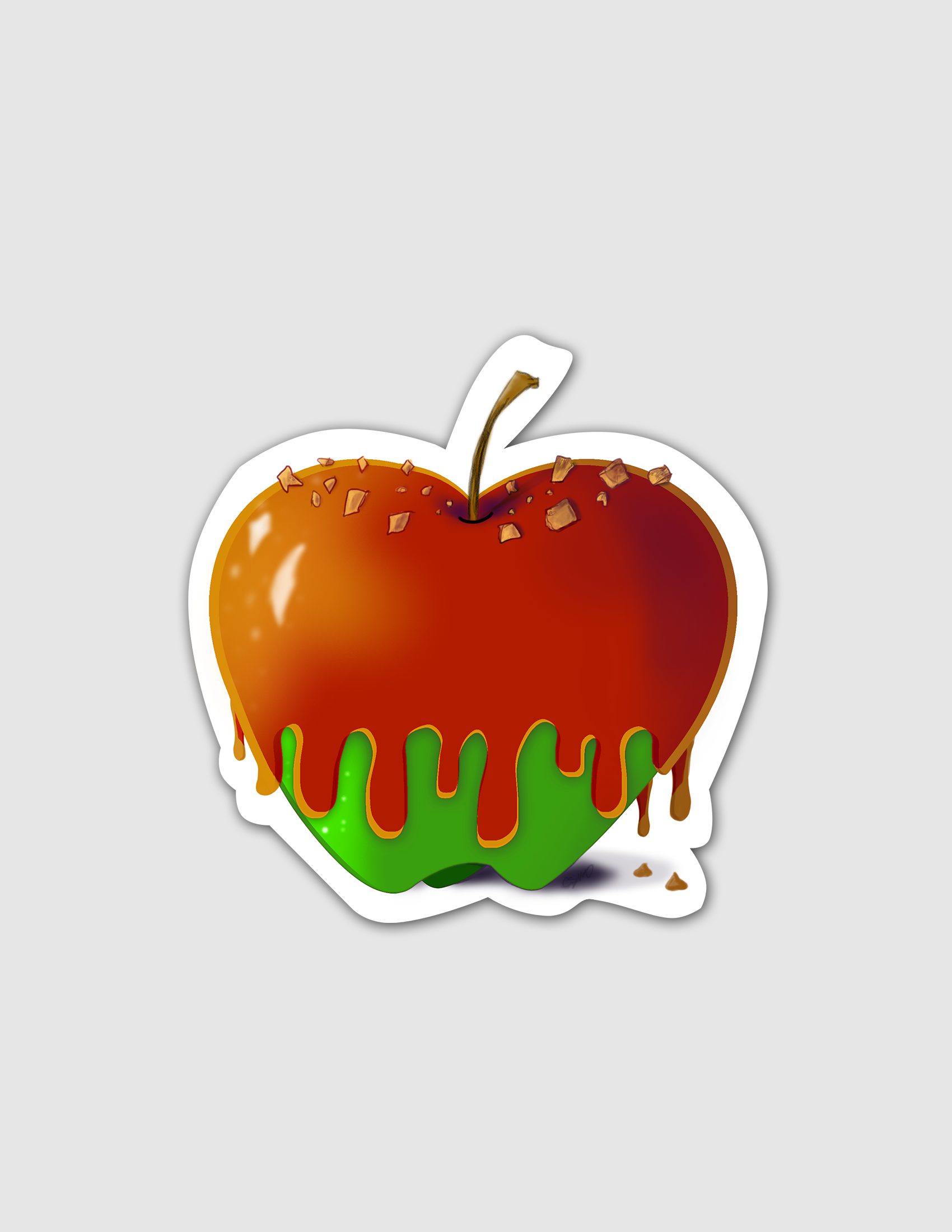 green apple illustration